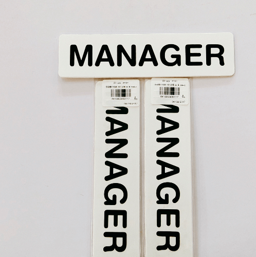 ป้ายPP (MANAGER) SGB1103-10 ขนาด 16x4 ซม.