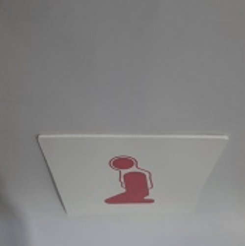 ป้ายPP (ละหมาดหญิง) SGB1101-23 ขนาด 10x10 ซม.