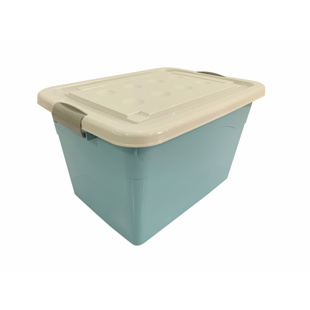 GOME กล่องพลาสติกมีล้อ 250 ลิตร รุ่น 2BEZ049-BL ขนาด 47.5x80x59ซม. สีฟ้า 