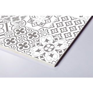 Marbella กระเบื้องเซรามิคปูพื้น 16x16 นิ้ว รุ่น โมริก ไวท์เกรย์ YZ56 Satin Flat (12P)