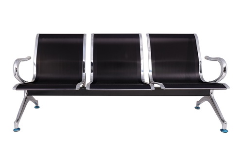 SMITH เก้าอี้แถว 3 ที่นั่ง รุ่น SJ8888C-BK ขนาด 68×175×77ซม. สีดำ (1/3)