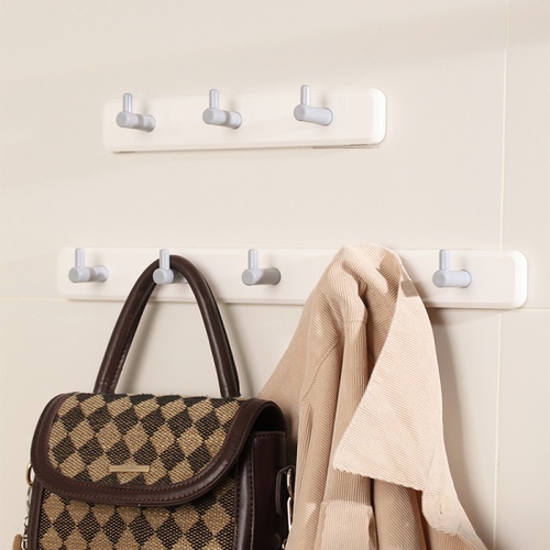 Primo ขอแขวนพลาสติก 3 ขอ รุ่น B016-GY สีขาว-เทา