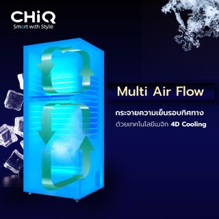 CHiQ ตู้เย็น 2 ประตู ขนาด 7.1 คิว รุ่น CTM200NS สีเทา