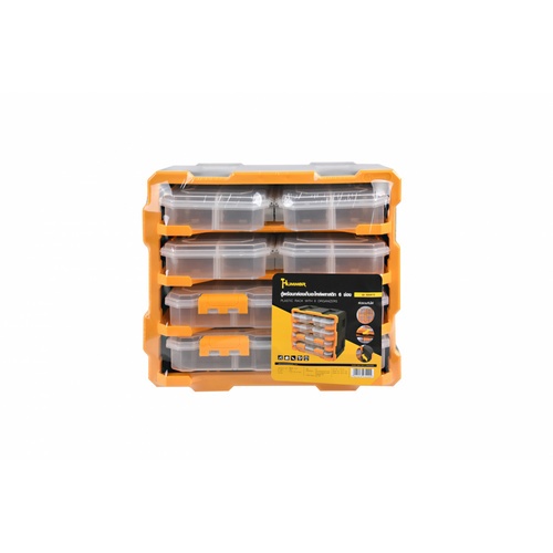 HUMMER ตู้พร้อมกล่องเก็บอะไหล่พลาสติก 6ช่อง รุ่น 320672