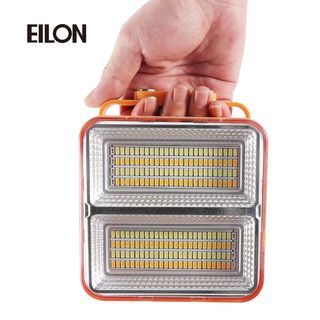 EILON สปอร์ตไลท์โซล่าร์เซลล์แบบพกพา พับได้ 50W รุ่น ESTD-050W-QB3065 แสง3สี+ไฟแสงแดงและสีฟ้า