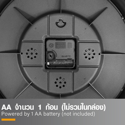 COZY นาฬิกาแขวนผนัง รุ่น LOGAN ขนาด 33.4x33.4x6.7 ซม. สีดำ