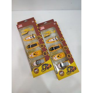 TOYS ของเล่นชุดเฮลิคอปเตอร์พร้อมเรือ บรรจุ5คัน สีเหลือง#JN278-42(34x11x4ซม.)