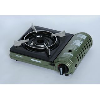 FIGTHER เตาพกพา JUNGLE สีเขียว-ดำ