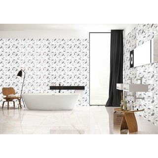 Marbella กระเบื้องเซรามิคปูผนัง 10x16 นิ้ว รุ่น ลิฟ แวร์ รุ่นJB318 Gloss (15P)