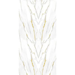 GREAT WOOD บอร์ด SPC ลายหินอ่อนเคลือบ UV รุ่นJF122025-UV-LJ80005T Size122x244x0.25cm. ลายริ้วทองหินอ่อน