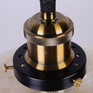 EILON โคมไฟห้อยกระจก ทรงสามเหลี่ยม สไตล์ Loft รุ่น GYFDD-7514 สีใส