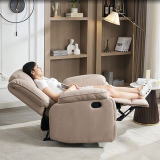 PULITO เก้าอี้พักผ่อน 1 ที่นั่ง รุ่น DARIO ขนาด 102x165.5x106.5 ซม.  สีน้ำตาลอ่อน