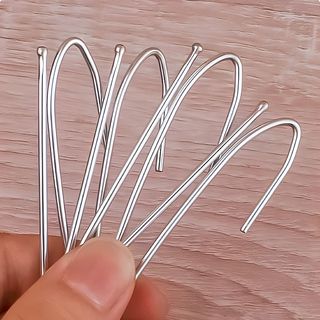 DAVINCI ตะขอเกี่ยวผ้าม่าน รุ่น Kira (10 ชิ้น/แพ็ค) ขนาด 6.8x2.1x0.20 ซม. สีเงิน