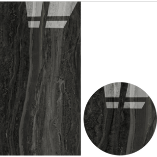 La Arezza กระเบื้องพอร์ซเลน 75X150  ซม.  รุ่น Luxura elite marble black (75YB388) High-glossy anti slip Random (2pcs /box  2.25 sqm)