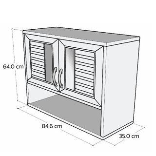 WT ตู้ลอย-ชั้นวางของ  CB-CC-RZ901-OK สีโอ๊ค