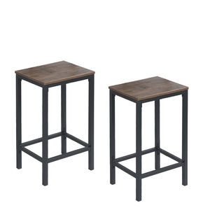 PULITO ชุดโต๊ะบาร์ 2 ที่นั่ง รุ่น FAIRMAN โต๊ะ:80x50x95 ซม. เก้าอี้: 30x40x65 ซม. สีดำ