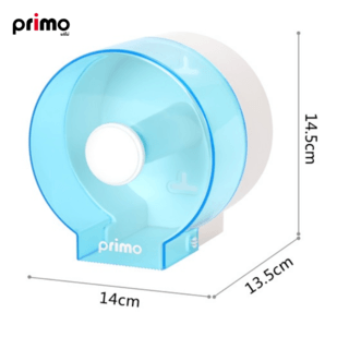 Primo ที่ใส่กระดาษทิชชู่ม้วนเล็ก รุ่น 3ZJH-03 ขนาด 13.5x14x14.5 ซม. สีฟ้า