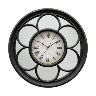 COZY นาฬิกาแขวนผนัง วินเทจ รุ่น NOTUS ขนาด 60.8x60.8x4.8 ซม. สีดำ