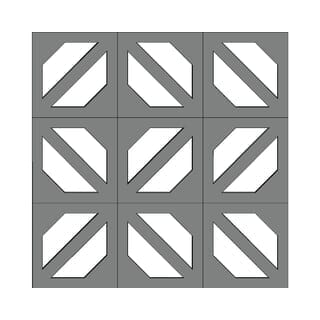 วีบล็อค อิฐบล็อกช่องลมลาย ลายเมล็ดกาแฟ ขนาด 19x19x9ซม.