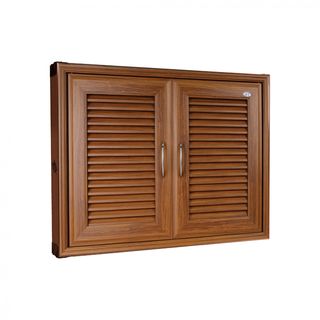 WT บานซิงค์คู่ 85x65CM. WT-777 สีไม้สัก