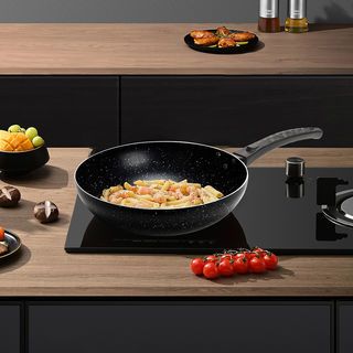 Koch Kitchen กระทะเทฟล่อนทรงลึกเคลือบหินอ่อน 30 ซม. รุ่น DFGJ10