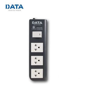 DATA รางปลั๊กไฟ มอก. 3 ช่อง 1 สวิตซ์ 5 เมตร สีเทา