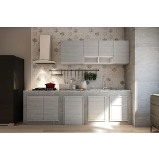 MJ ตู้แขวนทึบตรง 60x0x60 ซม. SAV-W606-GW สีเทาลายไม้