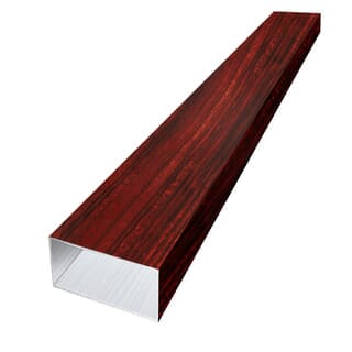 WELLINGTAN อะลูมิเนียมโปรไฟล์ ALU2980-54T05 10.16x298x5ซม. Brown Walnut