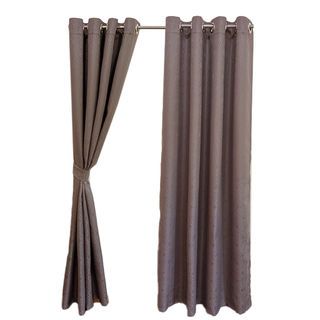 DAVINCI ผ้าม่านประตู  UV Dimout รุ่น Curvy  ขนาด 130 x 220 ซม. สีน้ำตาล