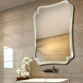 Nice กระจกเงาไม่มีกรอบ ทรงเหลี่ยม รุ่น JLLS032  ขนาด 60x80 ซม. สีใส