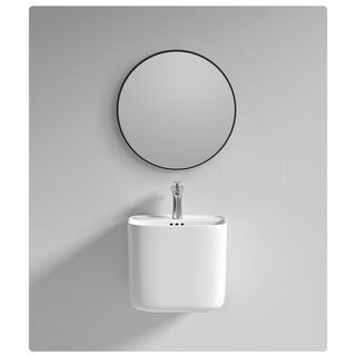 Verno อ่างล้างหน้าแบบแขวน ขนาด 45x42x40cm รุ่น ลิลลี่ 6410