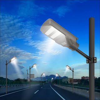 EILON โคมไฟถนนโซล่าเซลล์ 100W รุ่น ETLD-LW2T-100DL แสงเดย์ไลท์ พร้อมรีโมทคอลโทรล