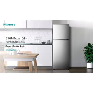 Hisense ตู้เย็น2ประตู 9.0 คิว รุ่น RT308N4TGN สีเทา