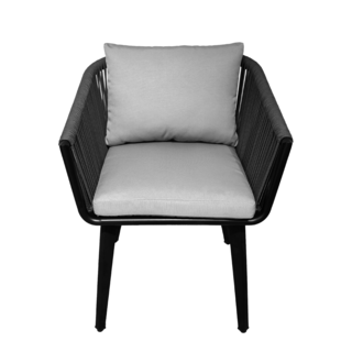 SUMMER SETเก้าอี้ outdoor อลูมิเนียม Nangyuan ขนาด 60x60x77 สีเทาอ่อน