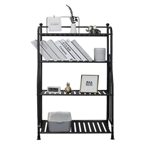 HAWDD ชั้นวางของเหล็กโล่ง 4 ชั้น รุ่น GX04 ขนาด 29x55.5x107ซม. สีดำ