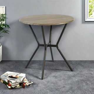 Delicato ชุดโต๊ะอาหารทรงกลม 2 ที่นั่ง รุ่น Mikaโต๊ะ:75X75x76 ซม. เก้าอี้:46X51X82ซม. สีน้ำตาลอ่อน