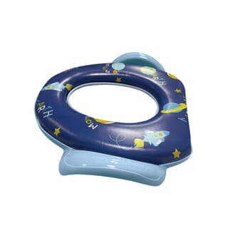 Primo Kids ฝารองนั่งเด็กพร้อมมือจับและแผ่นกันน้ำกระเด็น รุ่น Space TS01W  สีน้ำเงิน ลายอวกาศ