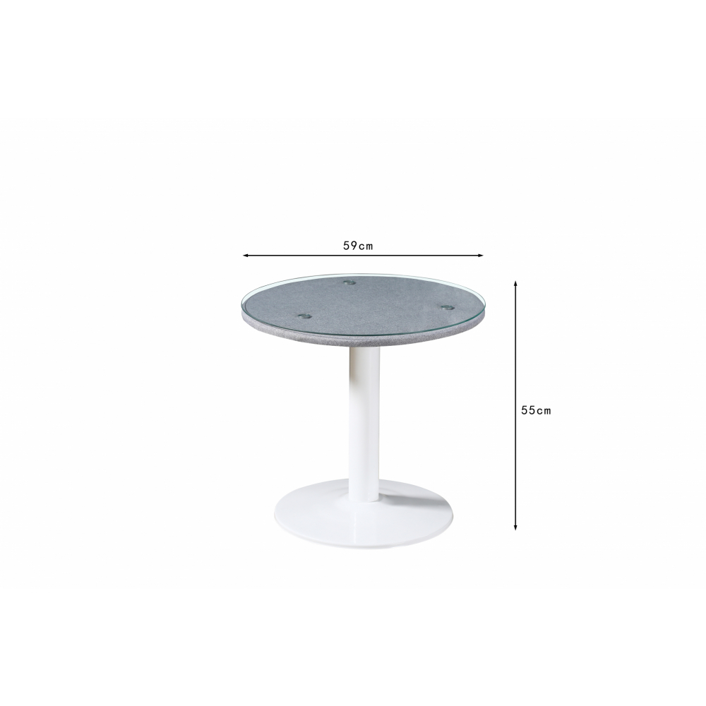 PULITO ชุดโต๊ะกาแฟ พร้อมเก้าอี้ 2 ที่นั่ง รุ่น LS-802 
โต๊ะ 59x59x55ซม. เก้าอี้ 53x56x73ซม. 