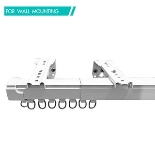 DAVINCI ขายึดแบบผนังคู่ (อุปกรณ์เสริมรางผ้าม่านแบบยืดหดได้) รุ่น Jolie ขนาด 11.4x3.5x3.3 ซม. สีขาว 