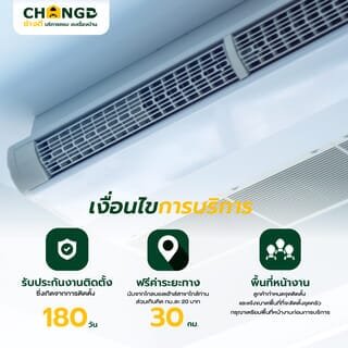 ค่าบริการติดตั้งเครื่องปรับอากาศแบบตั้งพื้น/แขวนใต้ฝ้า ขนาด 35001 BTU. ขึ้นไป