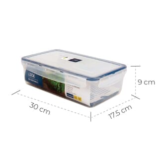 SUPER LOCK  กล่องอาหาร  3000 มล. 6814-2 Pack 1GET1 สีขาว