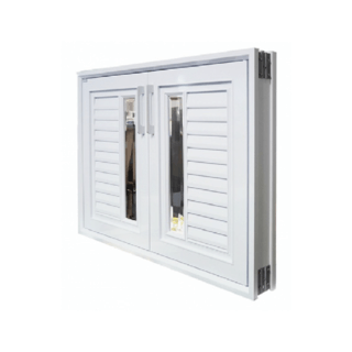 CLOSE บานซิงค์คู่ ABS ALISA 85.5x65.5 ซม. สีขาวออร่า