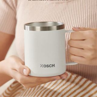 KOSCH แก้วน้ำเก็บอุณหภูมิ 360 มล. TWINKLE สีขาว