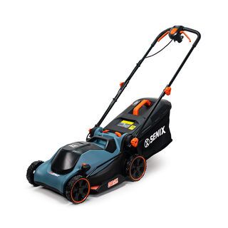 SENIX รถเข็นตัดหญ้าไฟฟ้า 380 มม. 1,600W (พ่วงสายไฟ 8 เมตร) รุ่น LPPE16-M1-EU สีน้ำเงิน - ดำ