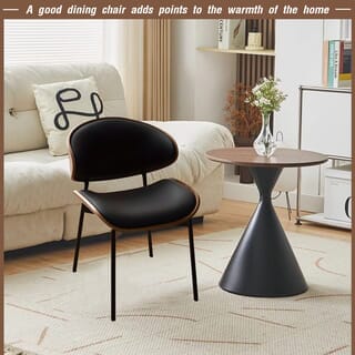 DELICATO เก้าอี้อเนกประสงค์ รุ่น Mona ขนาด 48x40x75 ซม. สีดำ