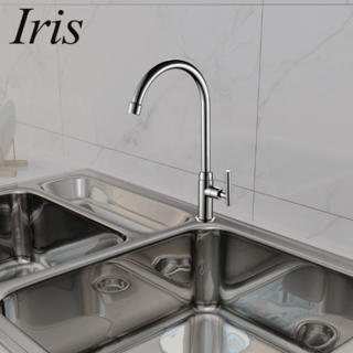 Iris ก๊อกอ่างล้างจานแบบติดเคาน์เตอร์ตัว U รุ่น โลก้า 701-9