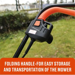 SENIX รถเข็นตัดหญ้าไฟฟ้า 320 มม. 1,000W รุ่น LPP10-L-EU สีน้ำเงิน - ดำ