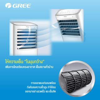 GREE พัดลมไอเย็น 10 ลิตร GTH-Air Cooler KSWK-10X61D สีขาว