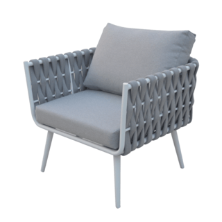 SUMMER SETเก้าอี้ outdoor อลูมิเนียม Lipe ขนาด 78x72x69 ซม. สีเทาอ่อน