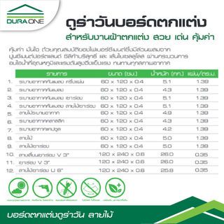 ดูร่าวัน บอร์ด ลายไม้ 0.4x60x120 ซม.